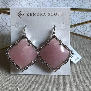 Kendra Scott Kirsten Earrings in Rose Quartz